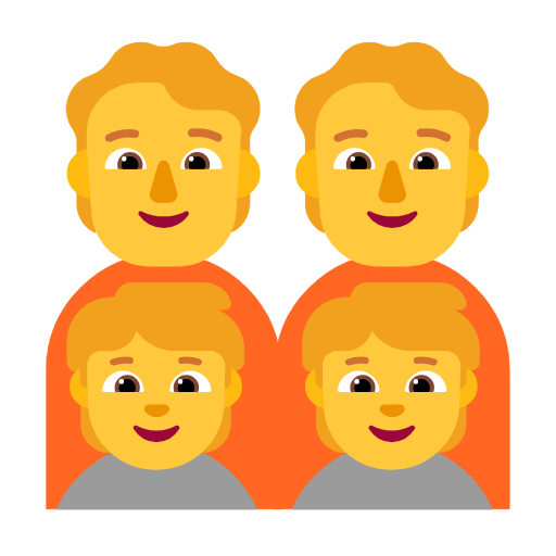 Family: Adult, Adult, Child, Child on Microsoft Fluent