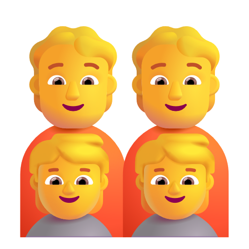 Family: Adult, Adult, Child, Child on Microsoft 3D