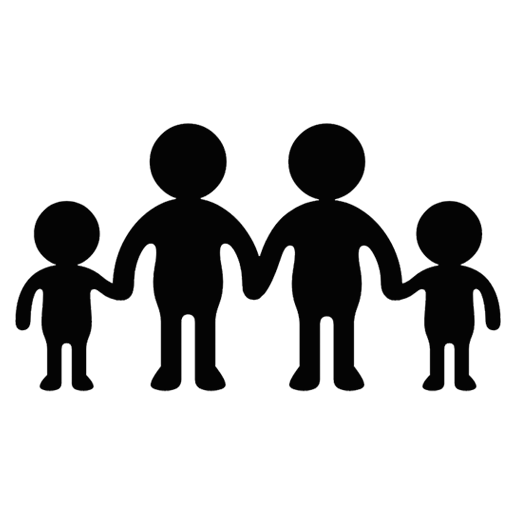 Family: Adult, Adult, Child, Child on Noto Emoji