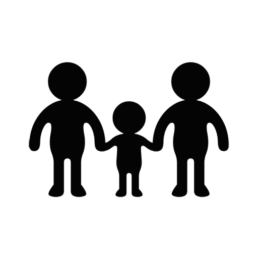 Family: Adult, Adult, Child on Noto Emoji