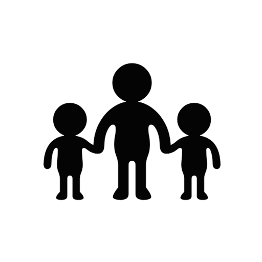 Family: Adult, Child, Child on Noto Emoji