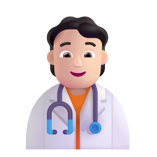 Health Worker: Light Skin Tone on Microsoft 3D