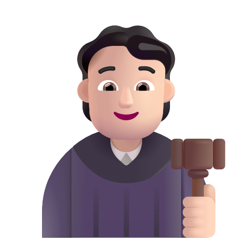 Judge: Light Skin Tone on Microsoft 3D