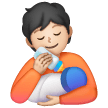 Person Feeding Baby: Light Skin Tone on Samsung