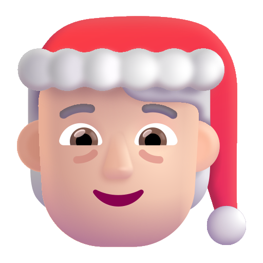 Mx Claus: Light Skin Tone on Microsoft 3D