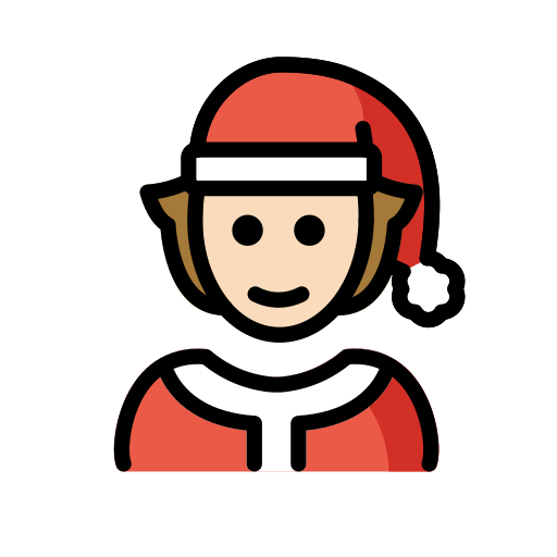 Mx Claus: Light Skin Tone on OpenMoji