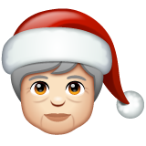 Mx Claus: Light Skin Tone on WhatsApp