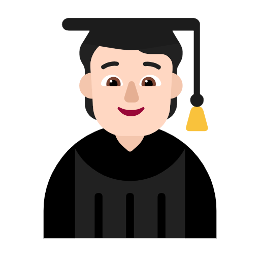 Student: Light Skin Tone on Microsoft Fluent