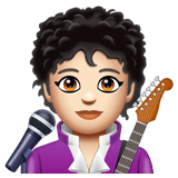 Singer: Light Skin Tone on WhatsApp