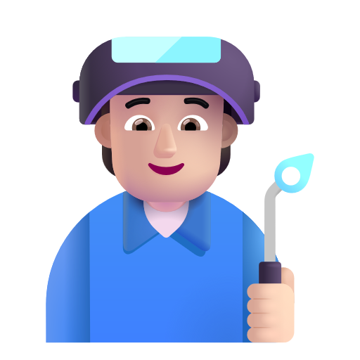 Factory Worker: Light Skin Tone on Microsoft 3D