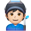 Factory Worker: Light Skin Tone on Samsung