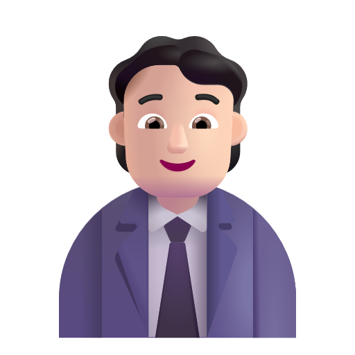 Office Worker: Light Skin Tone on Microsoft 3D