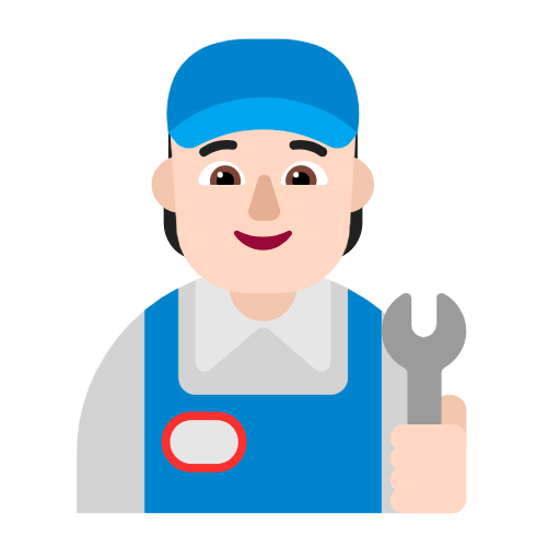 Mechanic: Light Skin Tone on Microsoft Fluent