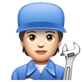 Mechanic: Light Skin Tone on WhatsApp