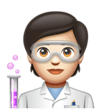 Scientist: Light Skin Tone on WhatsApp