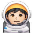 Astronaut: Light Skin Tone on Samsung