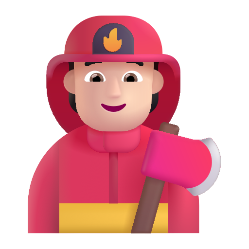 Firefighter: Light Skin Tone on Microsoft 3D