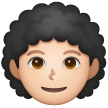 Person: Curly Hair: Light Skin Tone on Samsung
