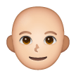 Person: Bald: Light Skin Tone on Samsung