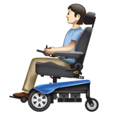 Person In Motorized Wheelchair: Light Skin Tone on WhatsApp