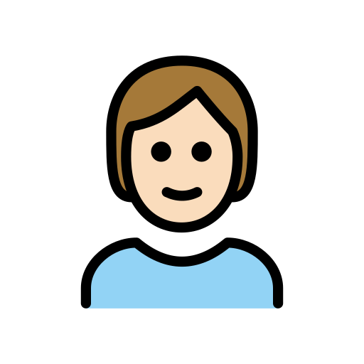 Adult: Light Skin Tone on OpenMoji