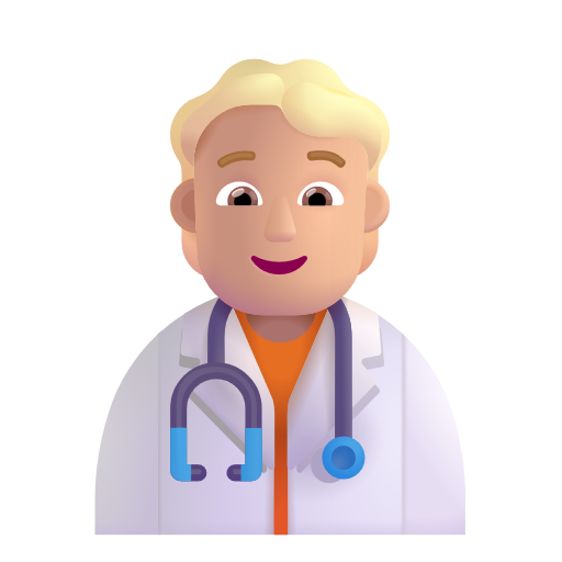 Health Worker: Medium-Light Skin Tone on Microsoft 3D