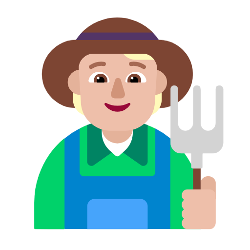 Farmer: Medium-Light Skin Tone on Microsoft Fluent