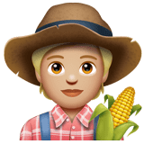 Farmer: Medium-Light Skin Tone on WhatsApp