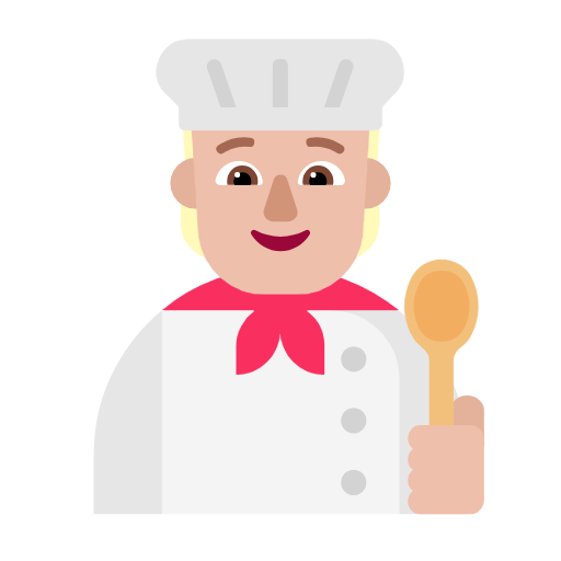 Cook: Medium-Light Skin Tone on Microsoft Fluent