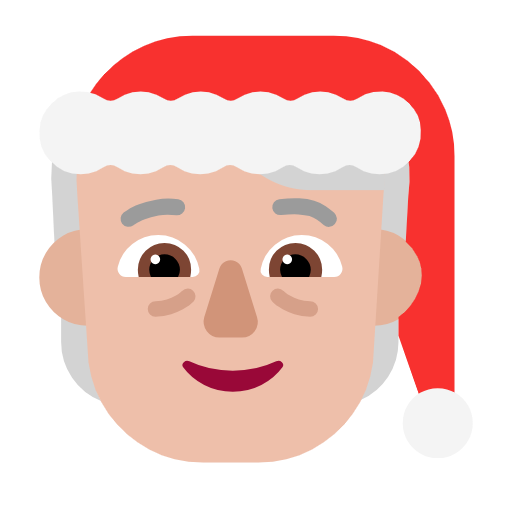 Mx Claus: Medium-Light Skin Tone on Microsoft Fluent