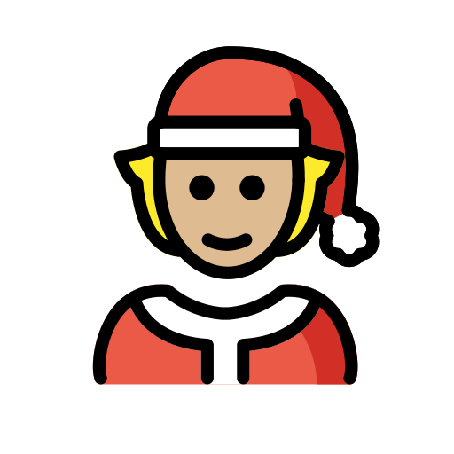 Mx Claus: Medium-Light Skin Tone on OpenMoji
