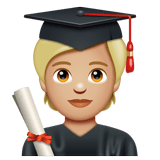 Student: Medium-Light Skin Tone on WhatsApp