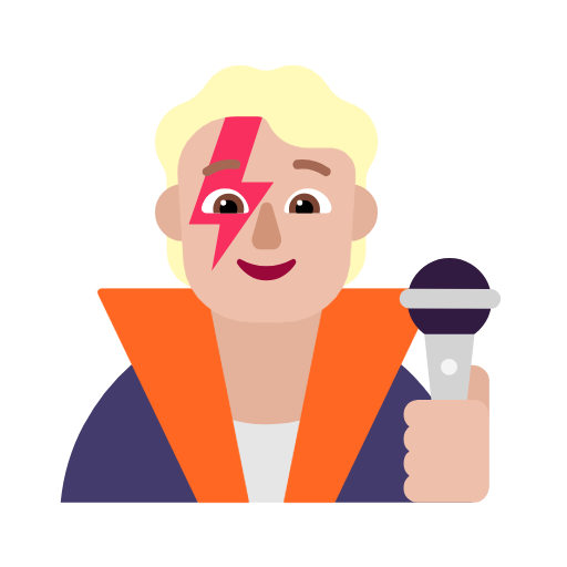 Singer: Medium-Light Skin Tone on Microsoft Fluent