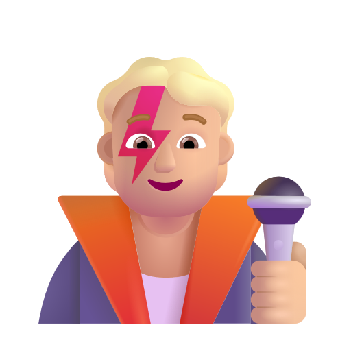 Singer: Medium-Light Skin Tone on Microsoft 3D