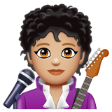 Singer: Medium-Light Skin Tone on WhatsApp