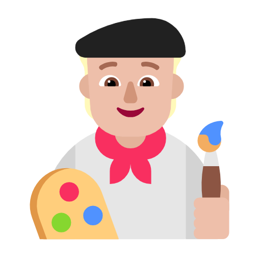Artist: Medium-Light Skin Tone on Microsoft Fluent