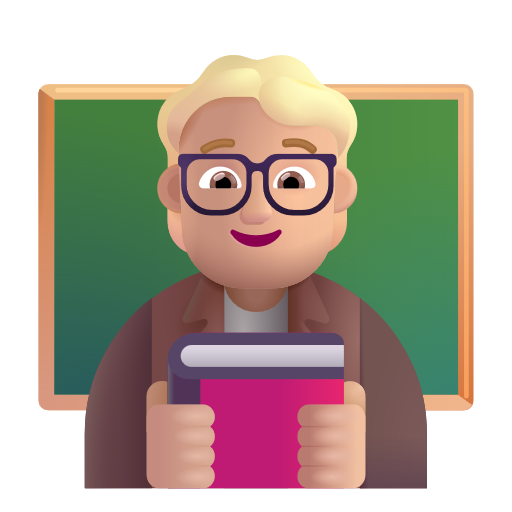 Teacher: Medium-Light Skin Tone on Microsoft 3D