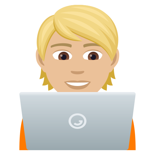 Technologist: Medium-Light Skin Tone on JoyPixels