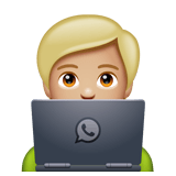 Technologist: Medium-Light Skin Tone on WhatsApp