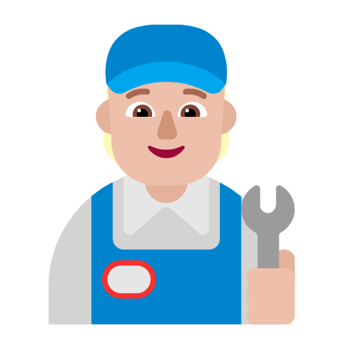 Mechanic: Medium-Light Skin Tone on Microsoft Fluent