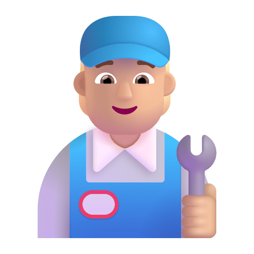 Mechanic: Medium-Light Skin Tone on Microsoft 3D
