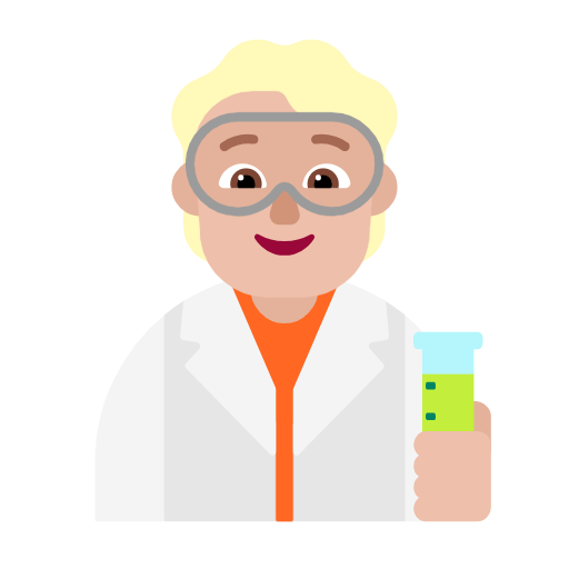 Scientist: Medium-Light Skin Tone on Microsoft Fluent