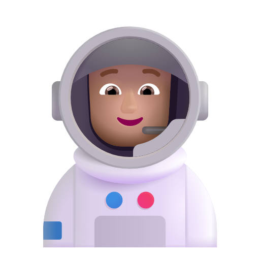 Astronaut: Medium-Light Skin Tone on Microsoft 3D
