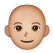 Person: Bald: Medium-Light Skin Tone on Samsung