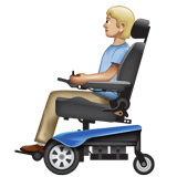 Person In Motorized Wheelchair: Medium-Light Skin Tone on WhatsApp