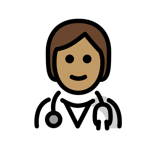 Health Worker: Medium Skin Tone on OpenMoji