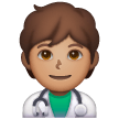 Health Worker: Medium Skin Tone on Samsung