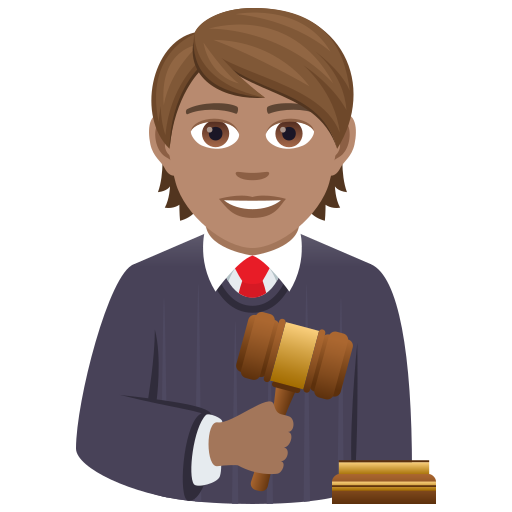 Judge: Medium Skin Tone on JoyPixels