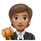 Judge: Medium Skin Tone on WhatsApp