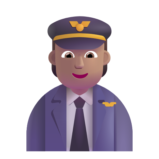 Pilot: Medium Skin Tone on Microsoft 3D